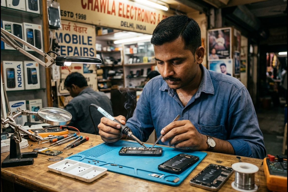 2014 Milestone - A small repair shop in Delhi